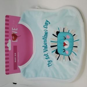 BNWT My 1st Valentine's Day Baby Bib